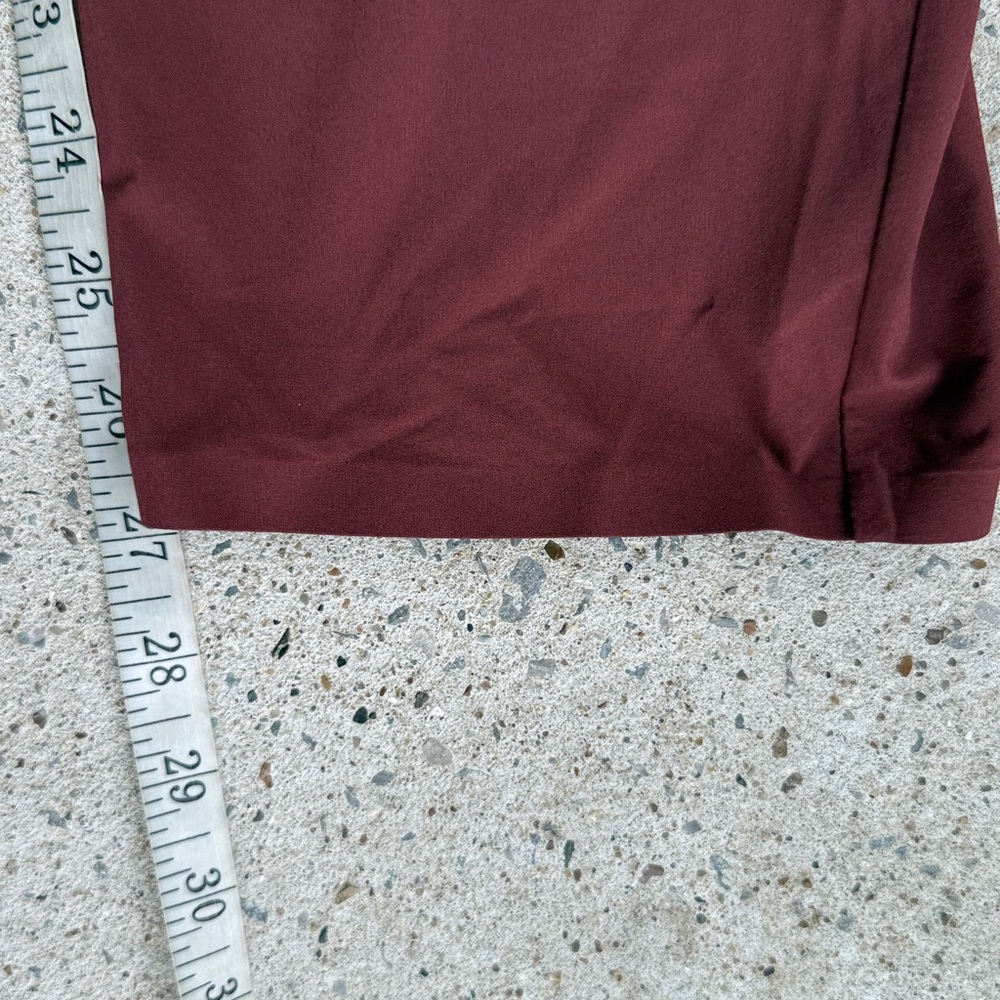 Athleta Skyline ll Paper Bag Waist Pants Cognac Brown Size 6 - Picture 14 of 16